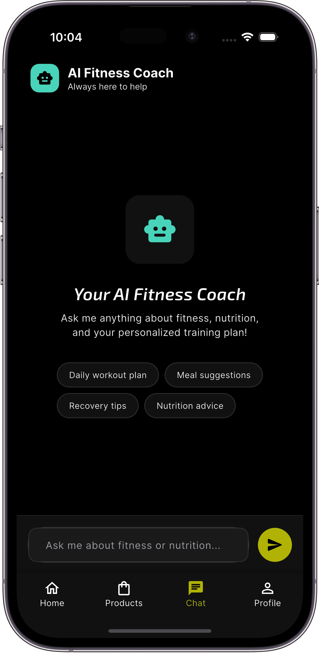 Fuelish Pro chat coach screen